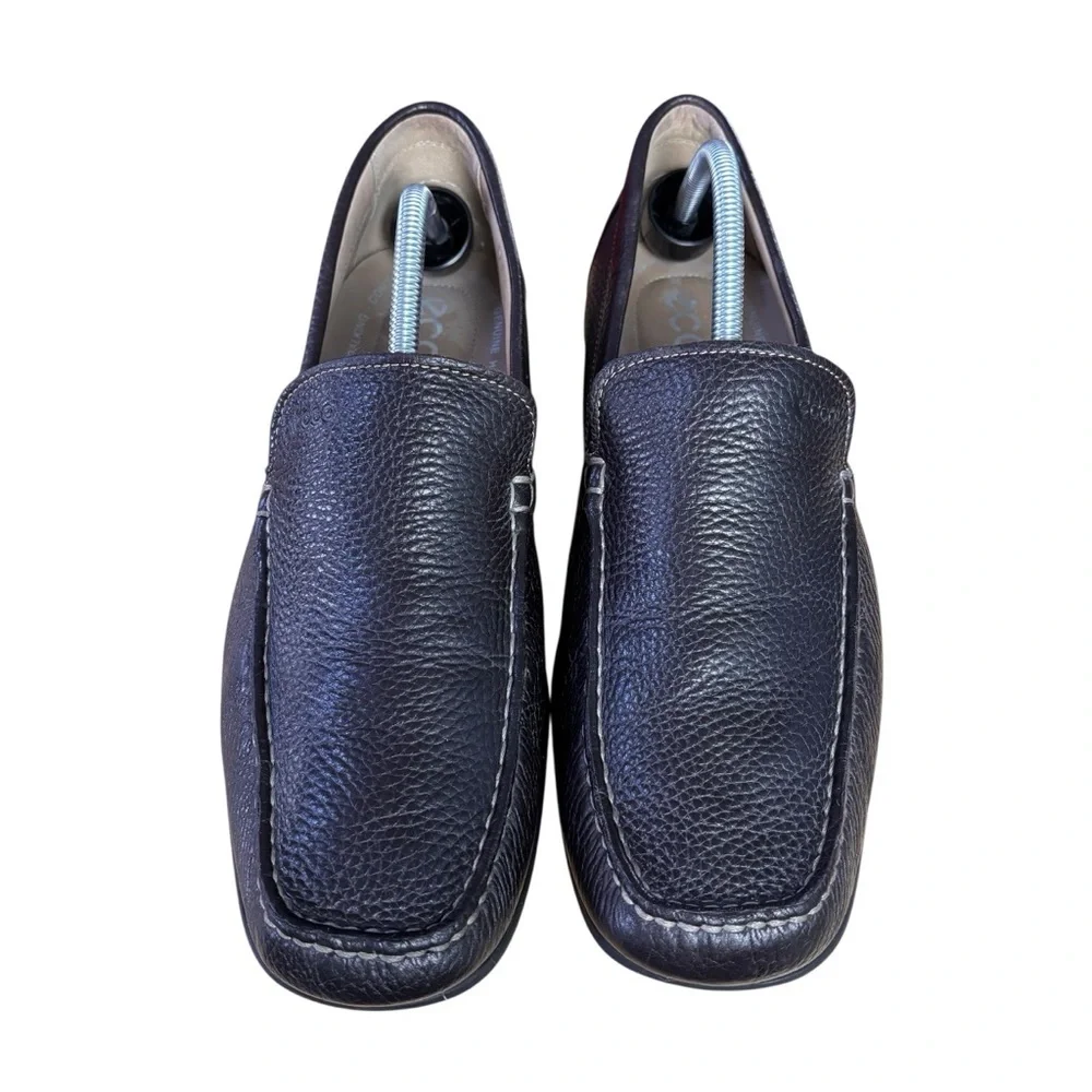 ECCO Classic Moc Brown Pebbled Leather Loafers – Men’s EU 44 (US 10-10.5)